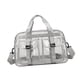 thumbnail image 3 of Bolso tote transparente de PVC con correa ajustable para el hombro, ideal para deportes y viajes de negocios. Gris, 3 of 9