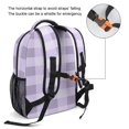 thumbnail image 3 of Purple Lavender Print Backpack for Business Daypack College Canvas Bags Durable, 3 of 6