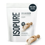 Isopure Zero Carb 100% Whey Protein Isolate Powder, Unflavored, 25g Protein, About 16 Servings