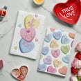 thumbnail image 5 of Sm:)e Pink Heart True Love Forever Valentine's Day Kitchen Towels Dish Towels, 18x26 Inch Hand Towels Set of 2, 5 of 6
