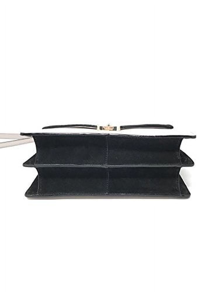 Kate Spade New York SAYRA Hyde Place Leather/Calf Hair Crossbody Bag Messenger, Mousse Frost/Black