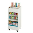 thumbnail image 5 of Honey Can Do Rolling Storage Cart with Fabric Drawer, White, 5 of 8
