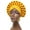 Yellow, variant on Visland Women African Turban Hat, Adjustable Elastic Soft Space Cotton Wide Band Cap Headwrap Hair Cover