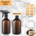 thumbnail image 2 of Armscye 3 Pack 16.9 Oz Spray Bottles Empty, Plastic Squirt Bottles with Adjustable Nozzle, Refillable Spray Container for Gardening, Hair, Cooking, Cleaning Sprayers with Free Additional Supplies, 2 of 7