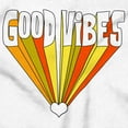 thumbnail image 2 of Cute Retro Groovy Good Vibes Heart Men's Graphic T Shirt Tees Brisco Brands S, 2 of 6