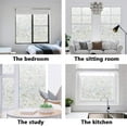 thumbnail image 4 of GFDYREE Window Privacy Film, Frosted Removable Glass Covering for Bathroom, Opaque Static Cling Heat Control Door Sticker for Home Office Living Room, Non-Adhesive Matte White (17.5" x 118"), 4 of 7