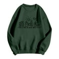 thumbnail image 3 of A Thrill Of Hope The Weary World Rejoices Sweatshirts for Women Long Sleeve Crewneck Christmas Sweatshirt Pullover Tops, 3 of 5