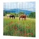 thumbnail image 5 of 2x cortina con ojales, bufanda, cinta con volantes, bufanda decorativa, cortina opaca Caballos, 5 of 9