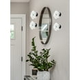 thumbnail image 2 of Rose Bud Flower Hand Blown Art Glass Wall Décor, White, 4.75" Diameter, 2 of 8