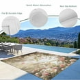 thumbnail image 4 of Fsddascl Pink Rose Spring Floral Outdoor Rug for Patio/Deck/Porch, Non-Slip Large Area Rug 5 x 8 Ft, Summer Roses Flowers Farmhouse Indoor Outdoor Rugs Washable Area Rugs, Camping Rug Carpet, 4 of 5