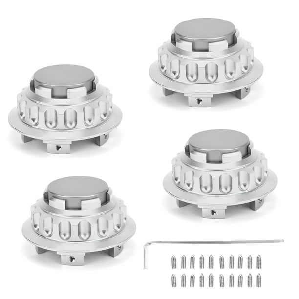 4 Uds. Tapas de cubo de rueda de 3 pulgadas cubiertas de aleación de aluminio 7PP601149A accesorio de repuesto Color titanio Jadeshay A