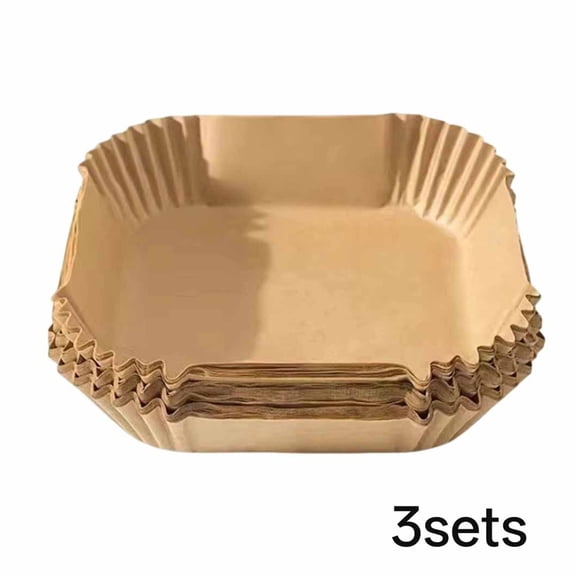 CCOCC 7.5"Air Fryer Parchment Paper Liners Square,150 Pcs Non-Stick &Oil-Proof Air Fryer Liners Disposable for 2-5 Qt Frying,Baking,Roast Less Mess,Air Fryer Pparchment Paper Liners,Frying