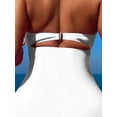 thumbnail image 3 of URSOFINE Women's One Piece Swimsuit Halter Neck Ruched Tummy Control Slimming Swimwear Cutout High Cut Bathing Suit for Beach, 3 of 4