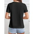 thumbnail image 2 of Valentine's Day 'I Love You' Heart & Peace Sign Graphic Tee - 100% Crew Neck, Classic Fit, Machine Washable - Ideal for Women, Men & Youngsters, Valentines Day Gifts, 2 of 5