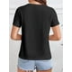 thumbnail image 2 of Valentine's Day 'I Love You' Heart & Peace Sign Graphic Tee - 100% Crew Neck, Classic Fit, Machine WCamisetas para mujer, lindas camisetas con estampado gráfico, de manga corta, estilo casual, para ve, 2 of 6