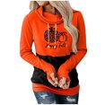 thumbnail image 2 of EGNMCR Chandails en Molleton Sans Capuche pour Femmes, Chandail en Molleton pour Femmes, Chemises à Manches Longues Mode Imprimé Col Rond Pull Tops Blouse à Capuche Blouse pour Femmes, 2 of 5