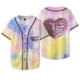 thumbnail image 1 of Omar Courtz Heart Baseball Jacket Tee Primera Musa Tour Merch Unisex V-neck Short Sleeve T-Shirts, 1 of 6