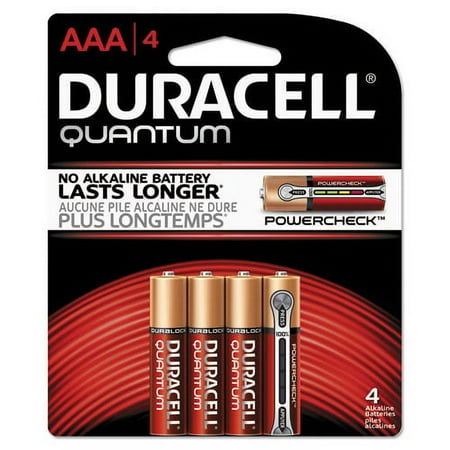 Quantum Alkaline Batteries with Duralock Power Preserve Technology 4 ea