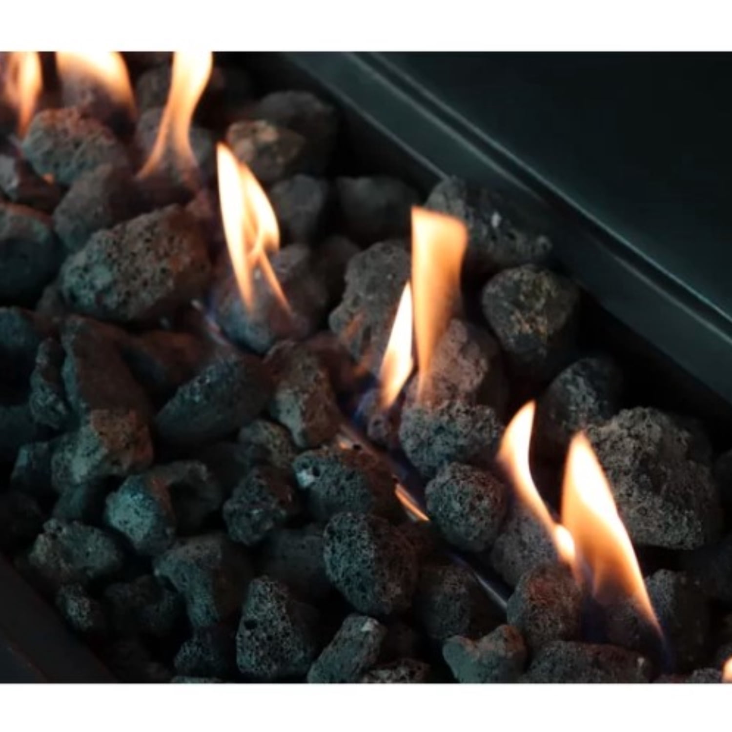 Miekor Furniture 24" H Concrete Propane/Natural Gas Outdoor Fire Pit Table 09231