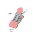 thumbnail image 3 of Dipped Plastic Pants Clip, Metal Windproof Clothes Hanger for Drying, Compact Stainless Steel Pants Rack, Strong Clip for Organizing Clothes, Household Use, Silver/Black, 3 of 3