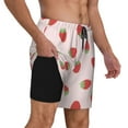 thumbnail image 3 of Fotbe Strawberry Men’s Swim Trunks Quick Dry Swim Shorts Board Shorts with Mesh Lining-Small, 3 of 9