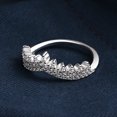 thumbnail image 4 of Women Crown Ring Zircon Inlaid White Gold Plated Elegant Jewelry Gift For Her Anniversary Engagement Daily Wear, 4 of 6