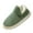 Green, variant on Men Pluffy Slipper Booties Warm Indoor Outdoor Shoes Comfy Fleece Lined Memory Foam with Anti-Slip Sole