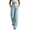 Blue, variant on Dressy Pants For Womens Liweisiy High Waist Solid Color Straight Leg Loose Trousers Business Casual Work Trendy Pants Khaki 2XL