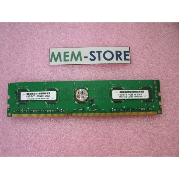 44T1571 4GB PC3-10600 DDR3-1333 ECC UDIMM RAM for IBM System X3200 M2 M3 (3rd Party)