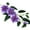 Purple, variant on 1X Artificial Flowers - Faux Flower Ornament Silk Decoration Artificial Branch with Stem Green Leaves Home Wedding Party Realistic Artificial Flowers