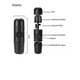 thumbnail image 5 of Cefetera Portatil Expresso Compraymas Manual Negra, 5 of 6