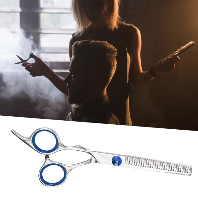 4CR Hair Scissor Salon Styling Tijeras profesionales para el cabello Herramientas (Azul adelgazante) Ehuebsd Cuidado Belleza