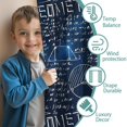 thumbnail image 3 of Blackout Kids Curtains,Math Equations Geometry Symbols Blue Pattern Childrens Insulated Curtains Set Of 2,Bedroom Essentials,Toddler Room Decor 42"x54", 3 of 5