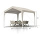 thumbnail image 4 of Historyli Carpa plegable resistente de 1,8 x 1,8 m, fácil de instalar, impermeable, con protección UV y parasol para mercados de agricultores y mercadillos., 4 of 7