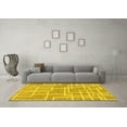 thumbnail image 3 of Ahgly Company Indoor Rectangle Abstract Yellow Modern Area Rugs, 2' x 4', 3 of 4