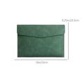 thumbnail image 3 of DPTALR Magnetic Lock Leather File Bag A4 Paper File Bag Folder Bag Data Business Easy Briefcase Bag, 3 of 6