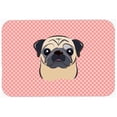 thumbnail image 1 of Checkerboard Pink Fawn Pug Mouse Pad, Hot Pad Or Trivet, 7.75 x 9.25 In., 1 of 1