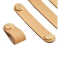 thumbnail image 2 of 5 piezas de cuero de PU manija de gabinete tirador de cajón perillas de puerta de un solo orificio con tornillos para armario maleta armario sala de estar estudio cocina, 2 of 5