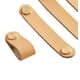 thumbnail image 2 of 5 piezas de cuero de PU manija de gabinete tirador de cajón perillas de puerta de un solo orificio con tornillos para armario maleta armario sala de estar estudio cocina, 2 of 5
