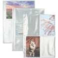thumbnail image 1 of FFIY Photo Pages Photo Album Double Side Refill Pages Double Side Photo Pages Ticket Collect Pages 3-Ring Binder Photo Pockets for Photo Ticket Cards Storage, 1 of 6