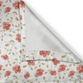 thumbnail image 5 of Ambesonne Vintage Grommet Curtain, Peony Flowers Blooms, 50" x 108", Dark Coral White, 5 of 6