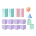 thumbnail image 3 of Dualoai 16Pcs 3D Shapes Geometric Solids Back to School Supplies Manipulative Shapes, 3 of 9