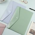 thumbnail image 4 of 5pcs Durable Student Supplies Large Capacity Stationery Bag File Organizer Document Bag A4 File Folders Envelope Folder GREEN 5PCS, 4 of 8