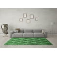 thumbnail image 3 of Ahgly Company Indoor Round Oriental Emerald Green Industrial Area Rugs, 4' Round, 3 of 4