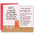thumbnail image 1 of Tarjeta de San Valentín Ygyhiey para esposa, amor de doble cara, 1 of 7