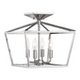 thumbnail image 1 of Savoy House Townsend 4 Lights Metal Semi-Flush Mount Light in Polished Nickel, 1 of 8