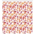 thumbnail image 3 of Ambesonne Feather Shower Curtain, Quills with Brush Marks, 69"Wx84"L, Orange Beige Purple, 3 of 3