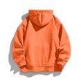 thumbnail image 4 of GrmtClth Mens Hoodies Loose Fit Zip Up Hooded Sweatshirt 2025 Winter Casual Long Sleeve Pullover Tops Lightweight Outerwear with Pockets Orange XXL, 4 of 6