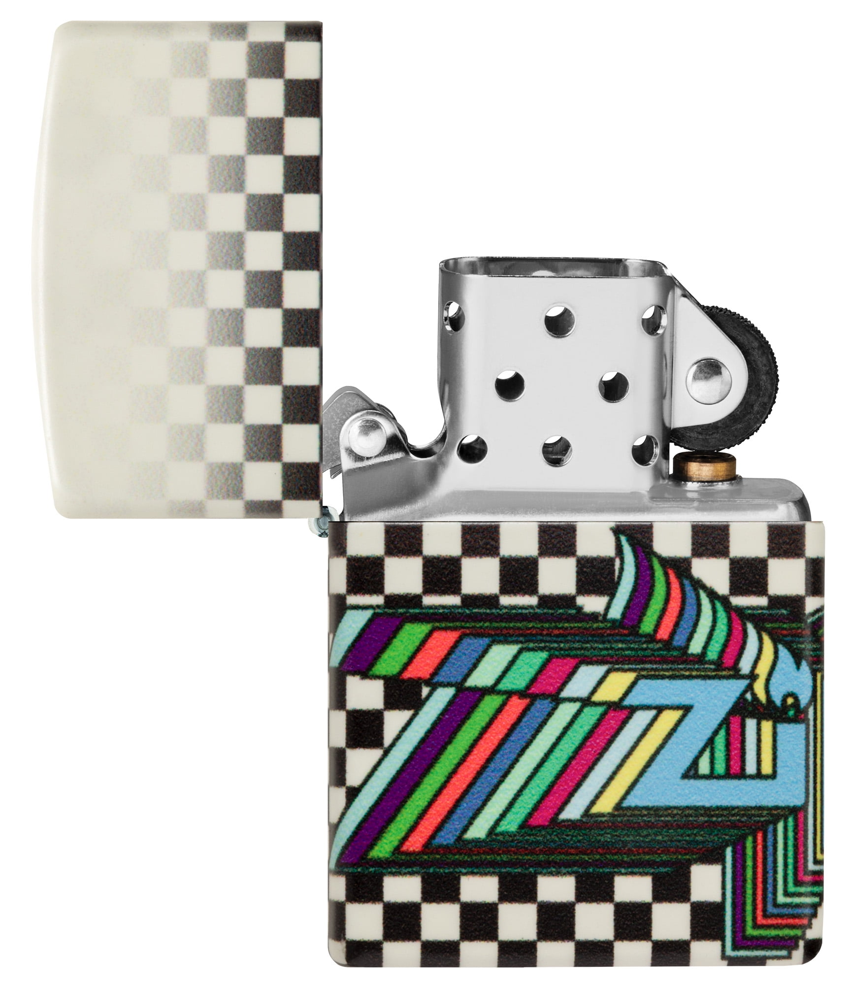 Zippo Nostalgia Design 540 Color Glow in the Dark Pocket Lighter