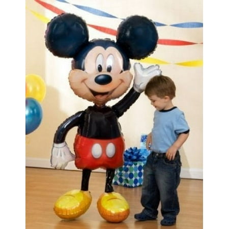 MICKEY Mouse Ears 52" Air WALKER AIRWALKER JUMBO Birthday Party Mylar Balloon
